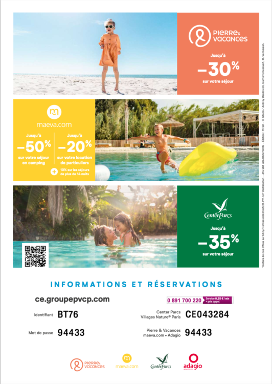 PARTENARIAT PIERRE & VACANCES BT Pass, le passeport pour la culture et les loisirs dans le
